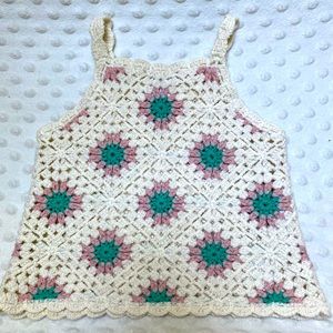Zara crochet top 9-12